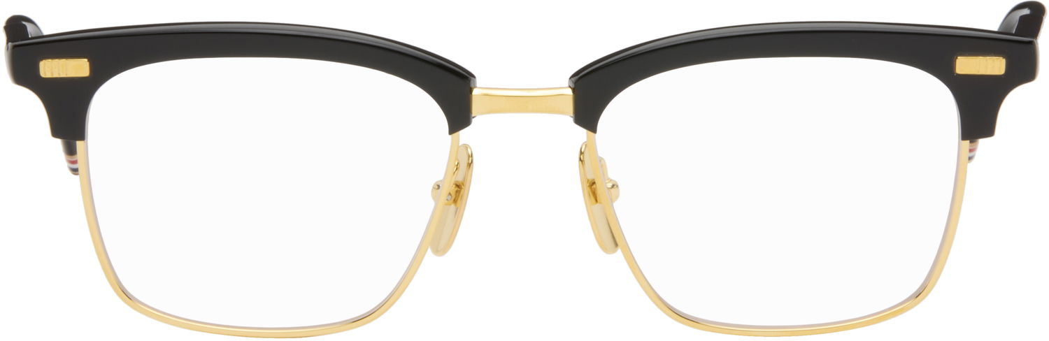 Aurinkolasit Thom Browne Thom Browne Acetate and Titanium Glasses Musta | UEO711A-G0003, 0