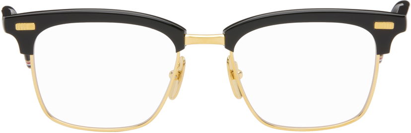Aurinkolasit Thom Browne Thom Browne Acetate and Titanium Glasses Musta | UEO711A-G0003