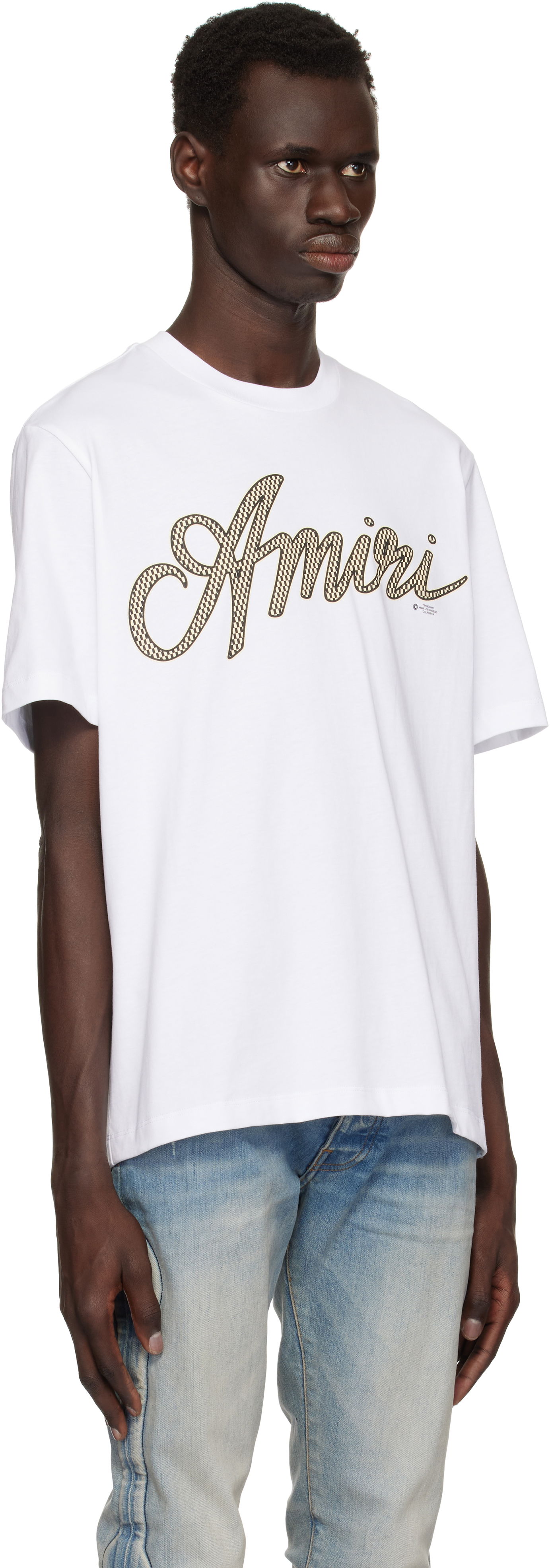 T-paita AMIRI Amiri Script T-Shirt Valkoinen | AMJYTE1193, 1