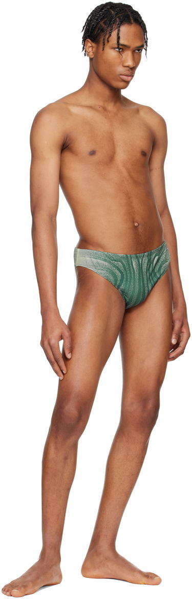 Uimapuvut Jean Paul Gaultier Jean Paul Gaultier 'The Spirale' Swim Briefs Vihreä | 25/34-H-SV060-J587-0351, 3