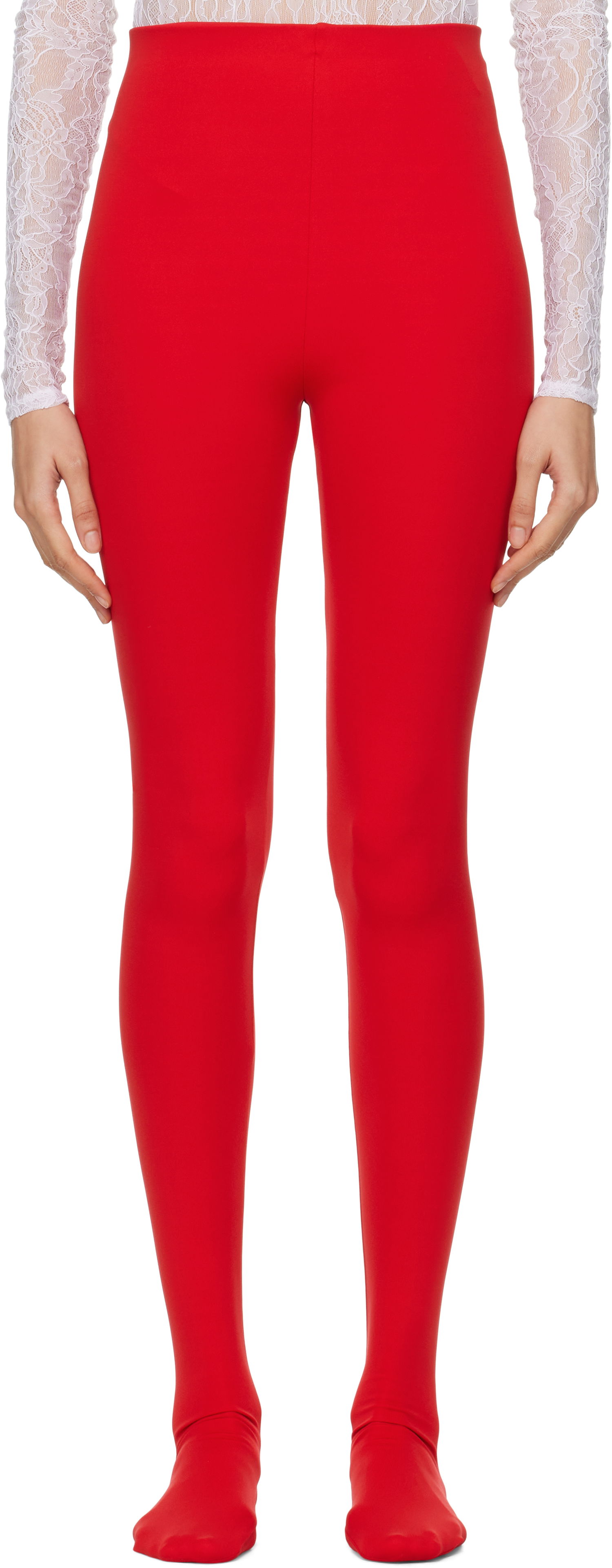 Sukat WARDROBE.NYC Opaque Leggings Punainen | W2086R14, 0