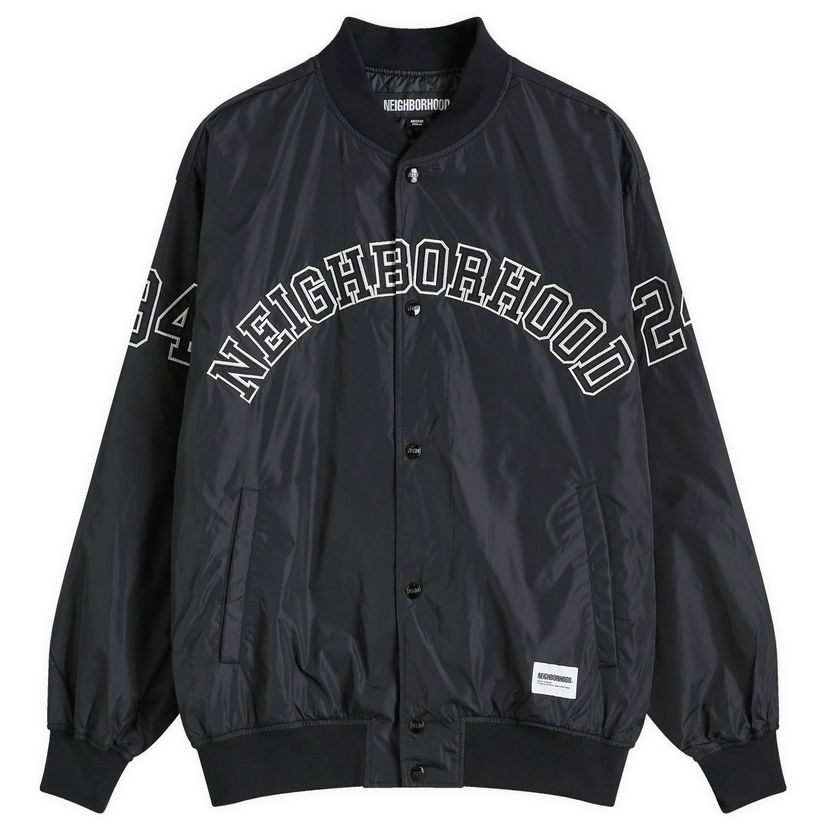 Bomber-takki Neighborhood Baseball Jacket Large Musta | 242TSNH-JKM04-BLK