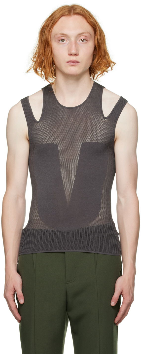 Tankkitoppi Dion Lee Cutout Detail Tank Top Harmaa | C7112F22