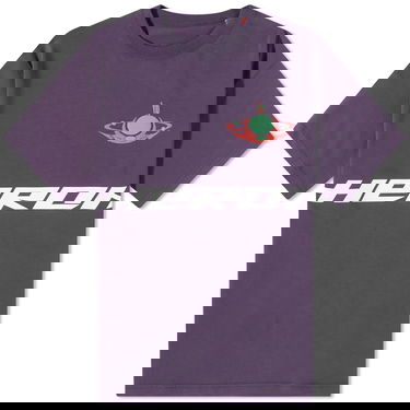 T-paita HERON PRESTON Globe Burn T-Shirt Violetti | HMAA032F23JER0173750, 0