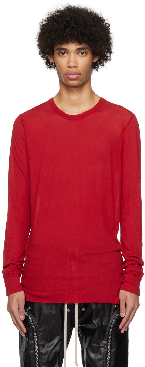 T-paita Rick Owens Basic T-Shirt Punainen | RU01D3252 UC