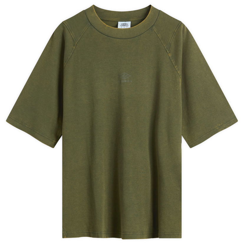 T-paita Umbro Washed High Neck Boxy T-Shirt Vihreä | 66637U-NC3