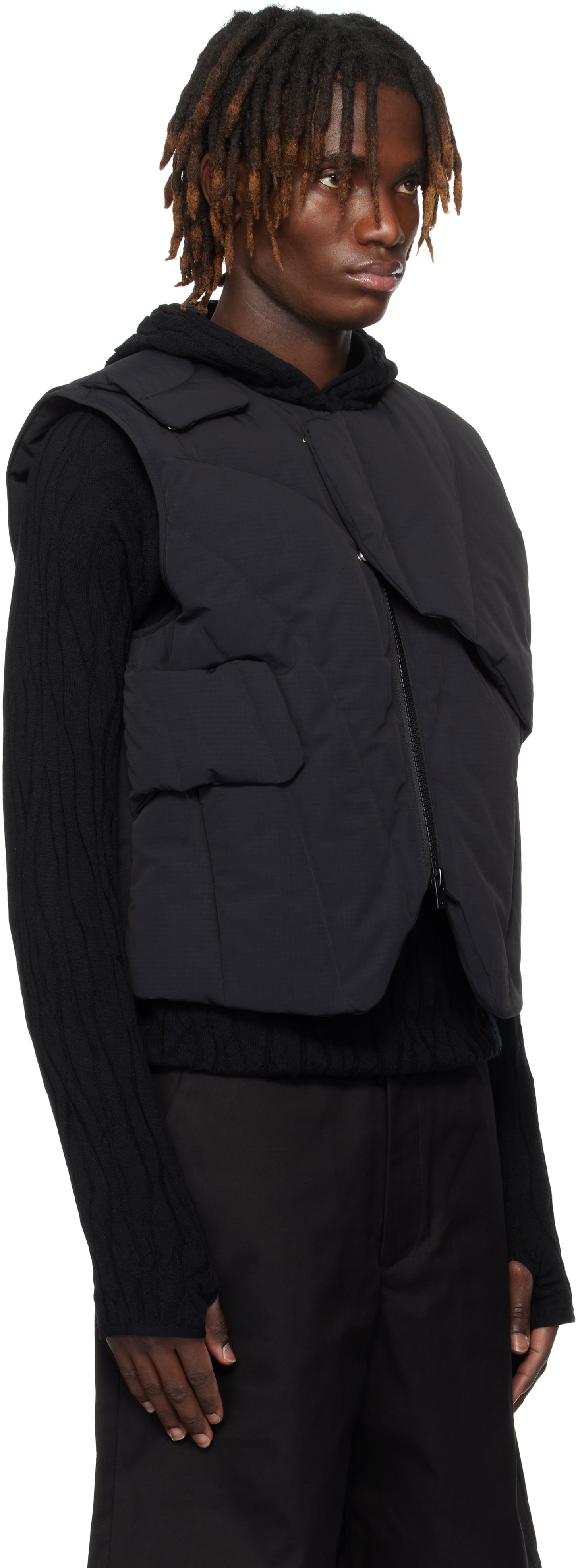 Liivi HELIOT EMIL HELIOT EMIL Layered Down Vest Musta | PRESS25_M_03_003_BLK01_CO, 1