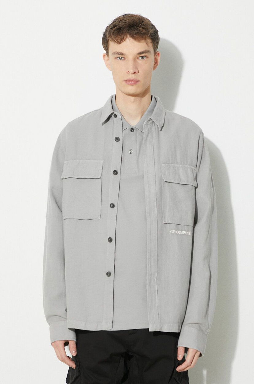 Paita C.P. Company Broken Shirt Harmaa | 16CMSH159A006501G