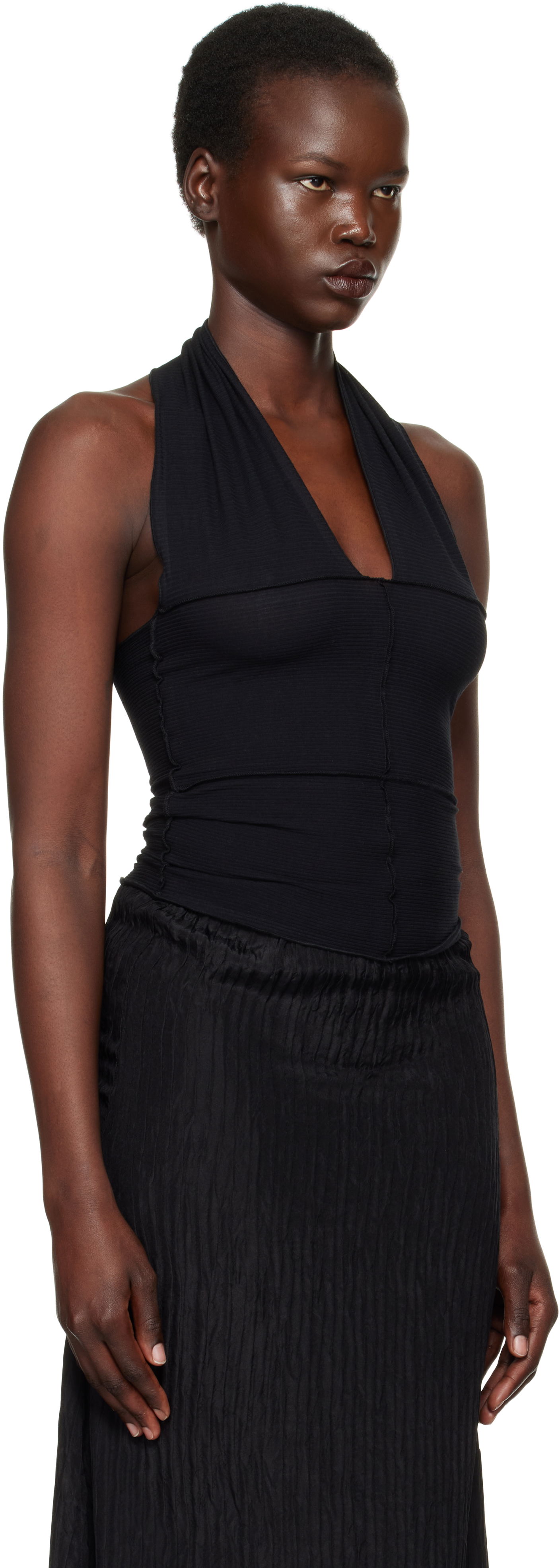 Tankkitoppi Baserange Cinder Halter Top Musta | TOCH-RB-EXSP25, 1