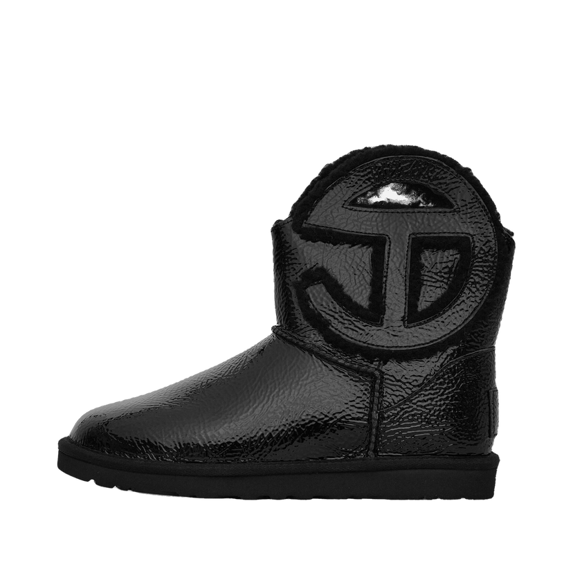 Tennarit ja kengät UGG Telfar Logo Mini Crinkle Leather Boots Black Musta | 1155790 BLK
