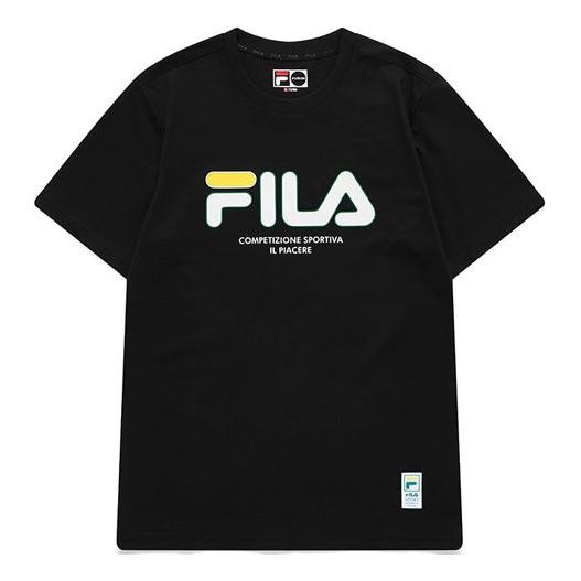 T-paita FILA Fusion Logo Athleisure Short Sleeve T-Shirt Musta | T11M122102F-BK