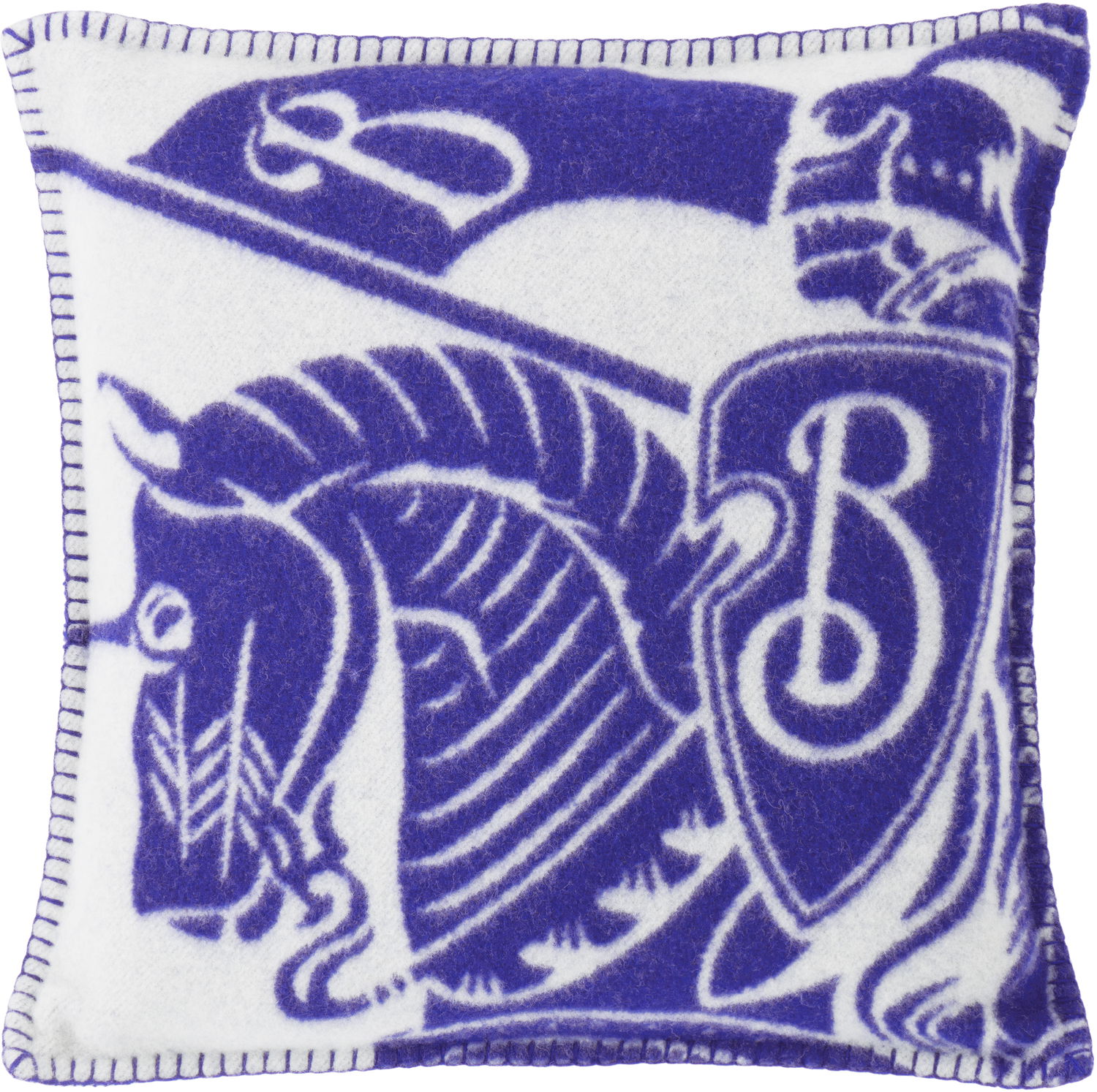 Kodin sisustus Burberry Burberry EKD Wool Throw Pillow Violetti | 8079281, 0