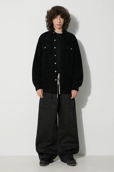 Paita Rick Owens Corduroy Shirt Jacket Musta | DU02C5755.HC, 1
