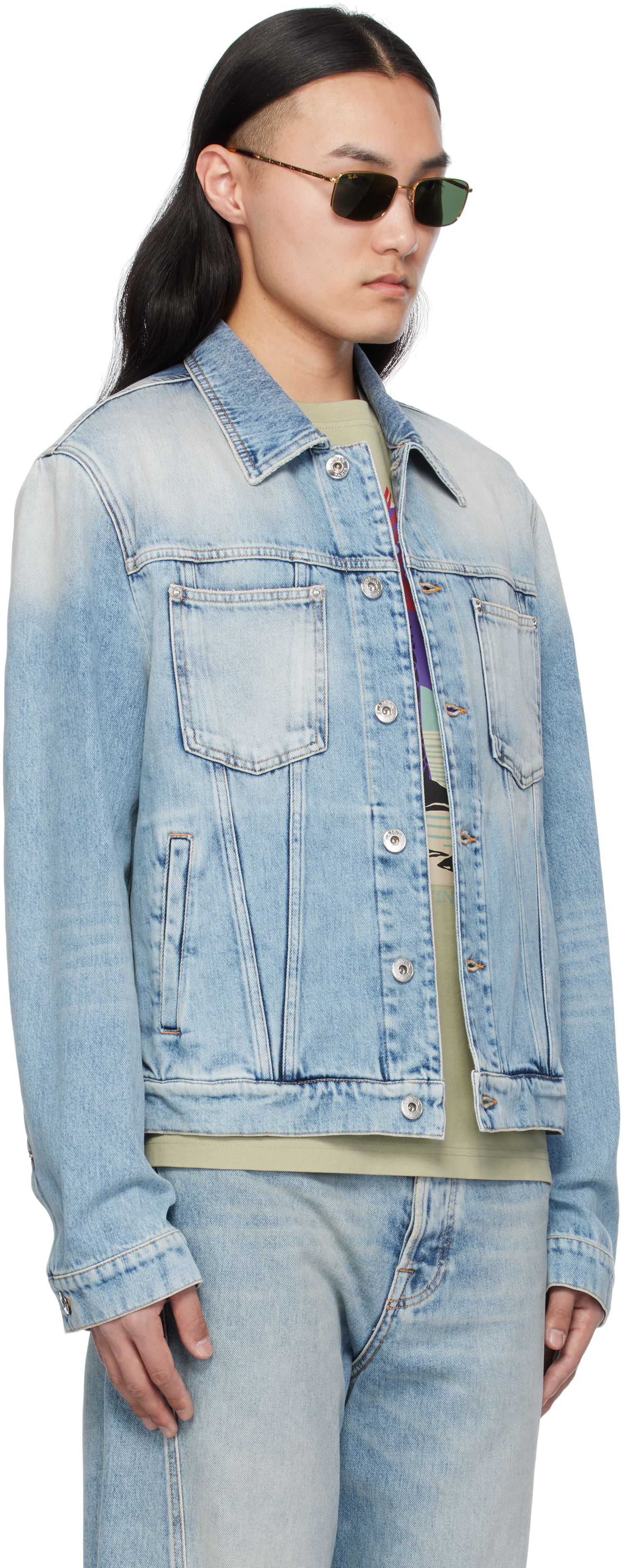 Takki LANVIN Lanvin Regular Denim Jacket Sininen | RM-JA0003-D087-P25, 1