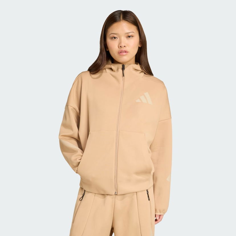Huppari adidas Performance Z.N.E. Full-Zip Hoodie Beige | JY5970