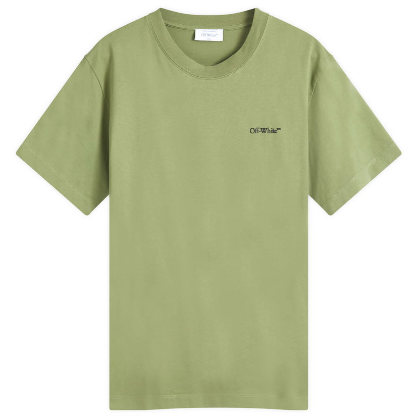T-paita Off-White Windy Arrow Slim T-Shirt Vihreä | OMAA027F24JER0045810