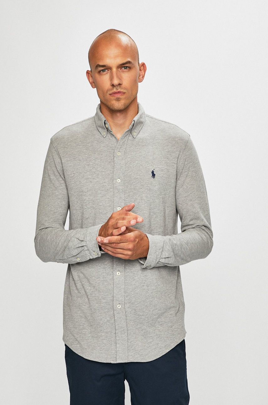 Paita Polo by Ralph Lauren Featherweight Mesh Shirt Harmaa | 710654408019, 0