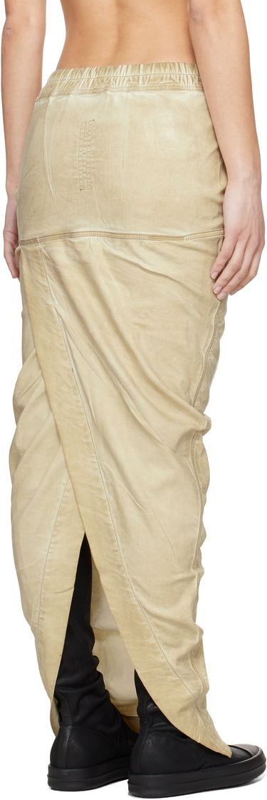 Hame Rick Owens Rick Owens DRKSHDW Hollywood Pull On Pillar Denim Maxi Skirt Beige | DS01E3332 SCF, 2