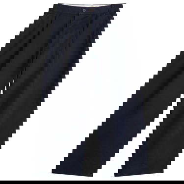 Housut Studio Nicholson Studio Nicholson Pleated Wide-Leg Trousers, Size Large Tummansininen | SORTESNM-1248-DKN, 0