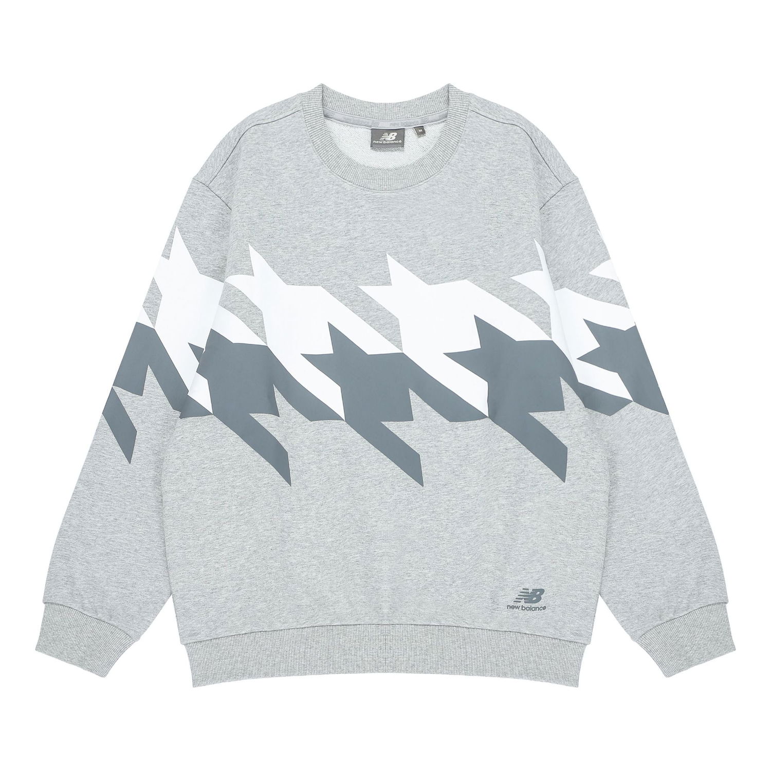 Huppari New Balance Houndstooth Sweatshirt Harmaa | 5CC37253-MGR, 0