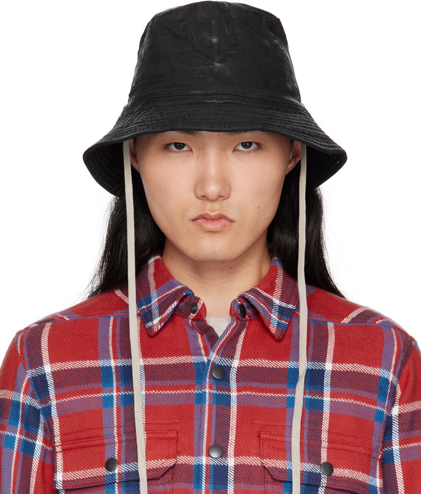 Hattu Rick Owens Rick Owens DRKSHDW 'Hollywood' Gilligan Bucket Hat Musta | DA01E3479 SCF