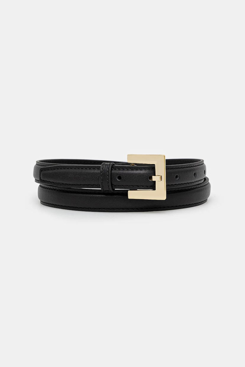 Vyöt Anine Bing Anine Bing Nicola Leather Belt Musta | A.12.2178