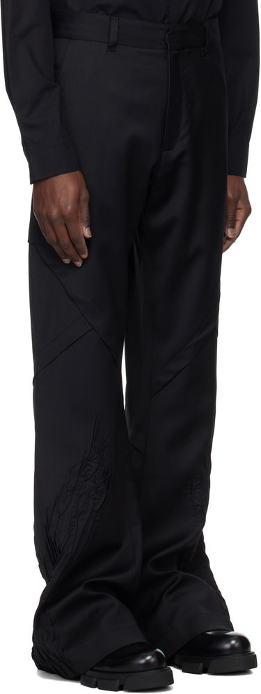 Housut HELIOT EMIL Heliot Emil Inertia Flared Trousers Musta | PRESS25_M_10_188_BLK01, 1