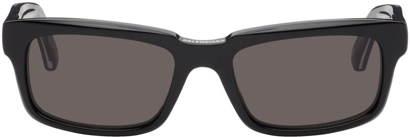 Aurinkolasit Balenciaga Rectangular Sunglasses Musta | BB0345S-001