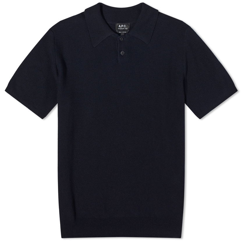 Poolopaita A.P.C. Jay Knit Polo Tee Tummansininen | VIAJC-H23315-IAK