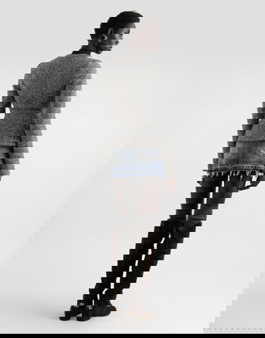 Takki Dolce & Gabbana Dolce & Gabbana Women's Single-Breasted Chevron Wool Jacket Harmaa | F27GBTFC2FUS8030, 2