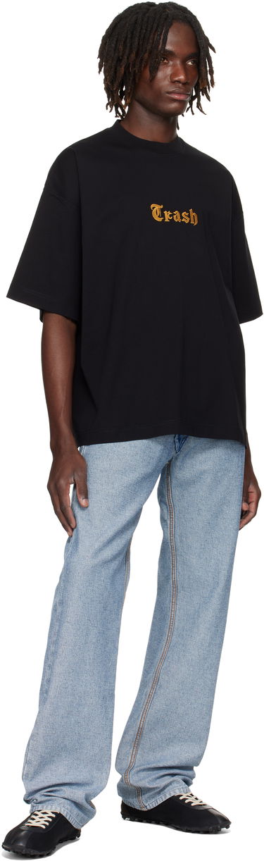 T-paita VETEMENTS VETEMENTS 'Trash' Embroidered T-Shirt Musta | UH76TR540B, 3