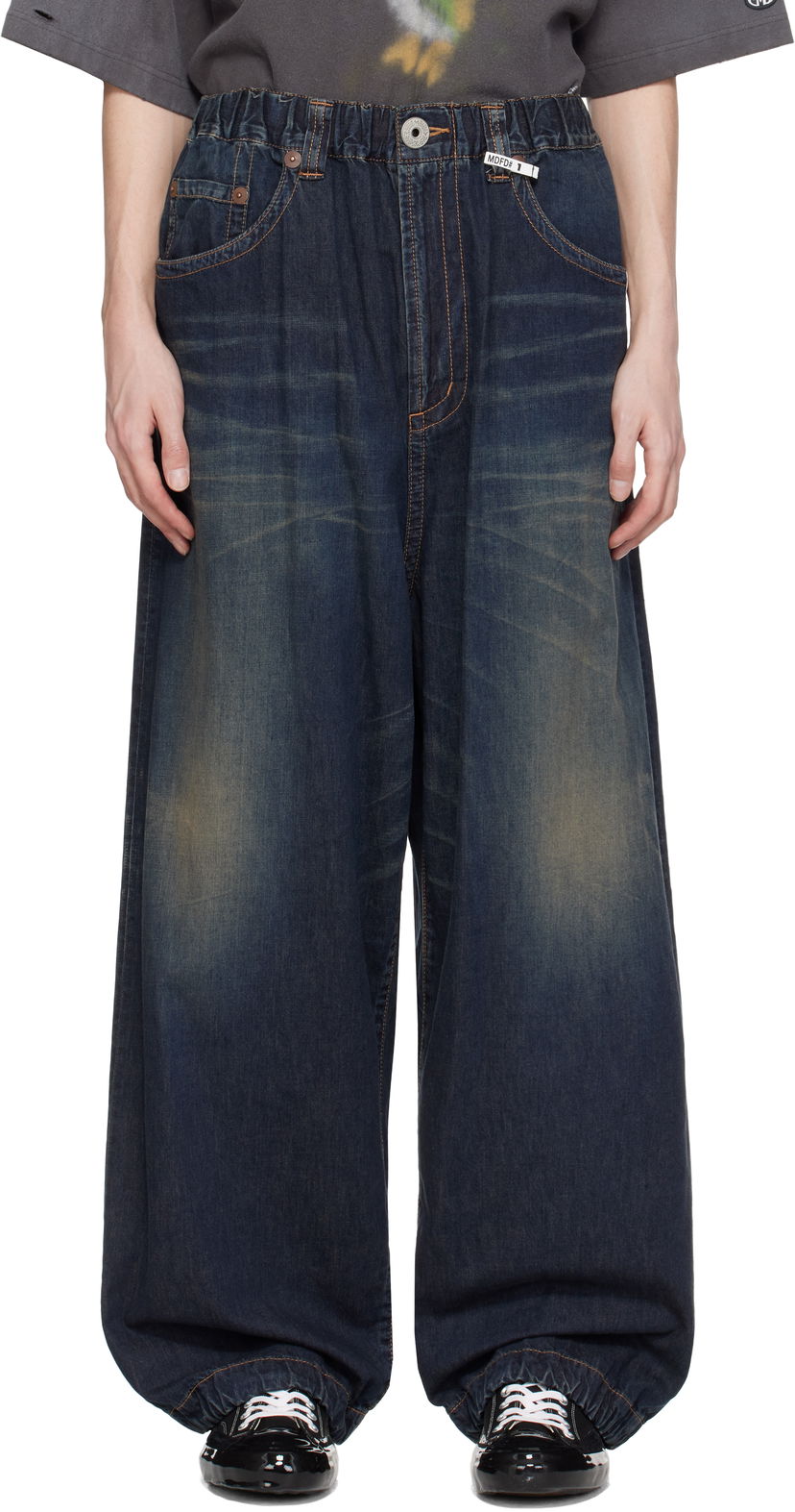Jeans Maison MIHARA YASUHIRO MIHARA YASUHIRO Wide Leg Denim Jeans Sininen | J14PT123