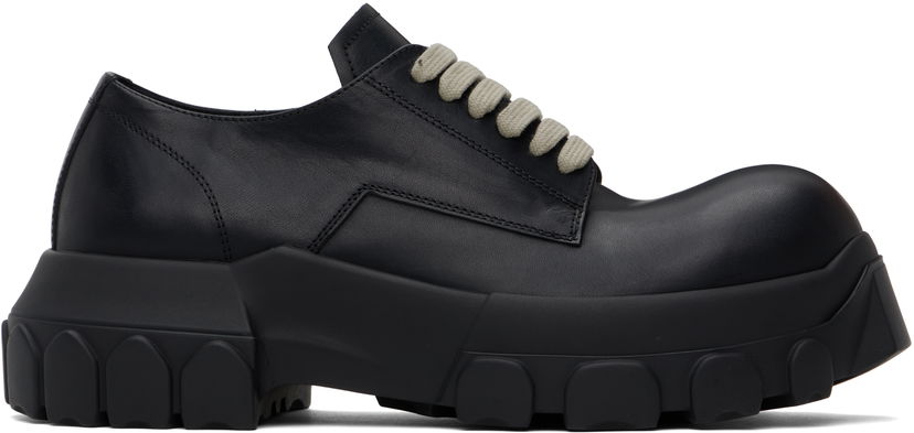 Tennarit ja kengät Rick Owens Rick Owens Hollywood Bozo Tractor Derbys Musta | RU01E5884 LGE