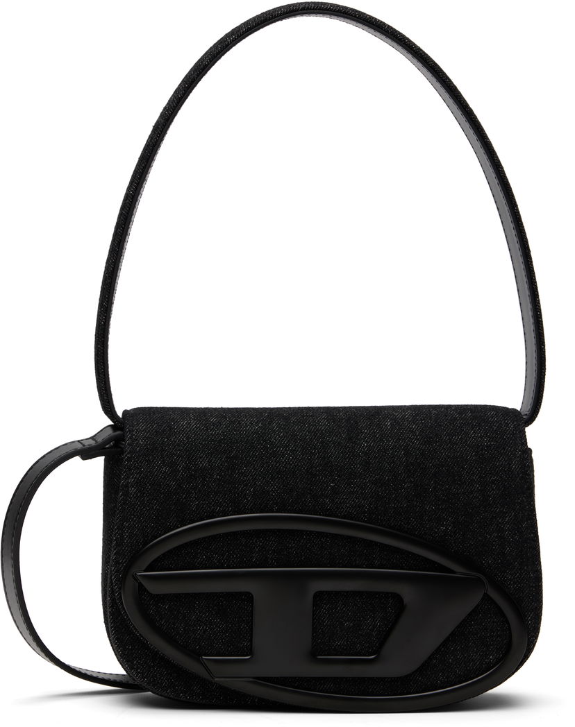 Olkalaukku Diesel 1DR Denim Shoulder Bag with Logo Musta | X08396-P6901-T8013