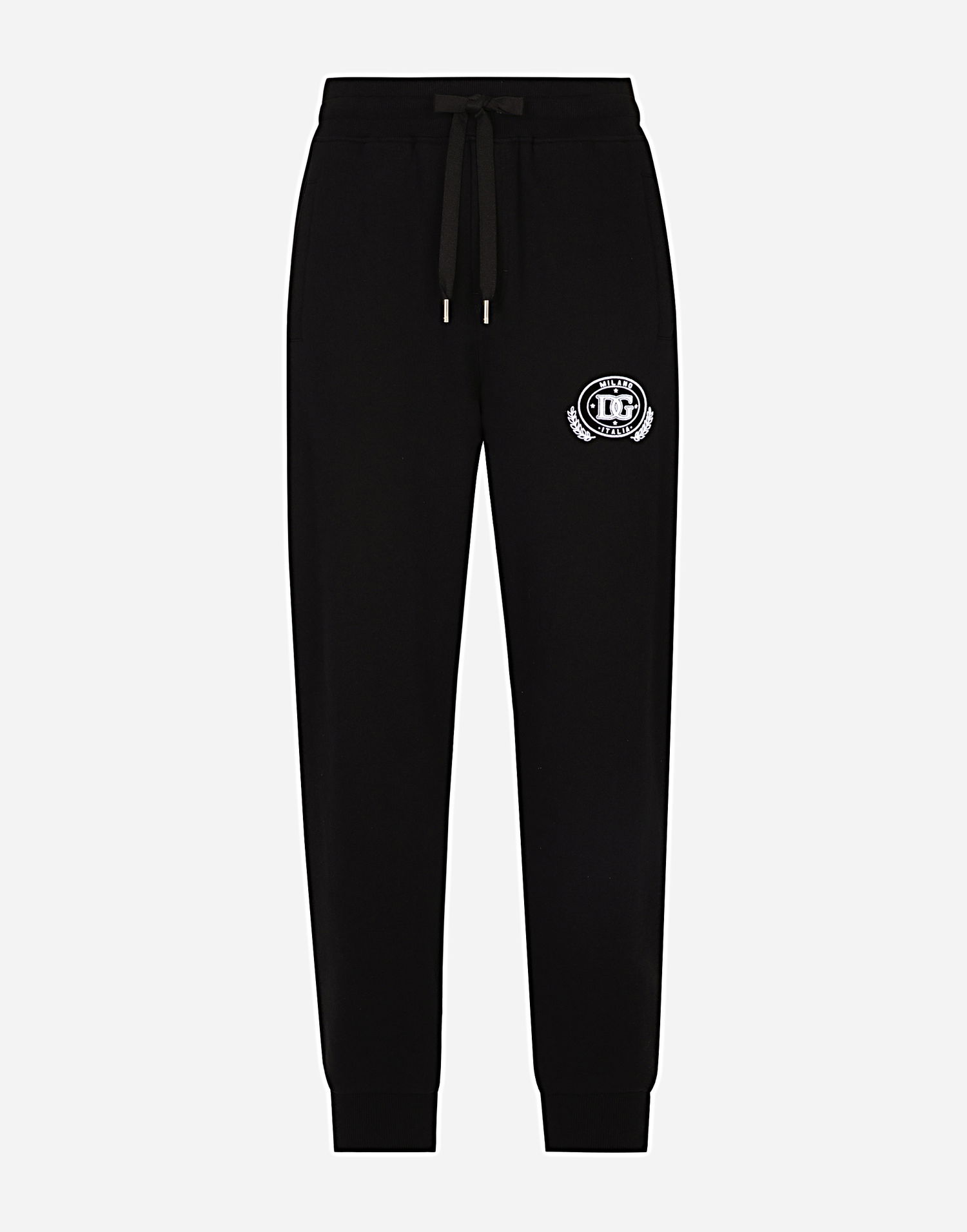 Verryttelyhousut Dolce & Gabbana Black Jersey Jogging Pants With Logo Musta | GV2VHTG7NYDN0000, 0
