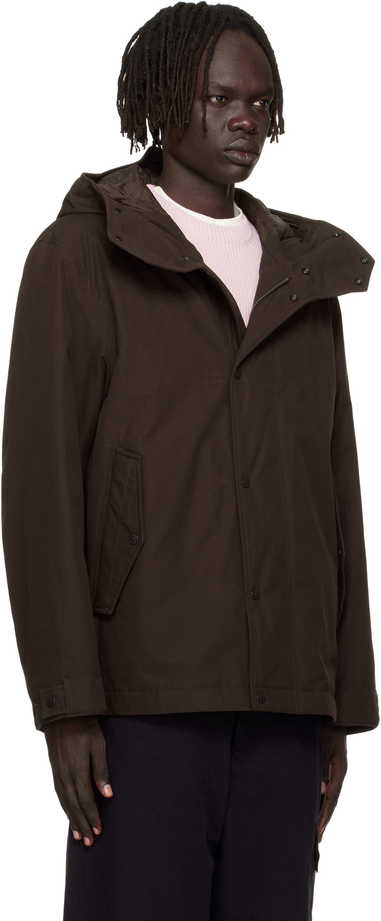 Parka Stone Island Stone Island Weatherproof Cotton Canvas Short Parka Ruskea | K2S15 4100105 S00F1, 1