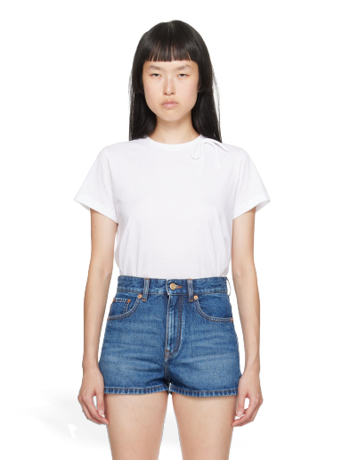 T-paita Valentino White Bow Valkoinen | 3B3MG21J81G