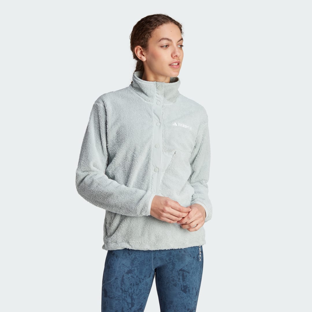 Huppari adidas Performance Terrex XPLORIC High-Pile-Fleece Pullover Harmaa | IB1137, 0