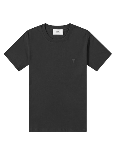 T-paita AMI Tonal A Heart T-Shirt Musta | UTS003-724-001