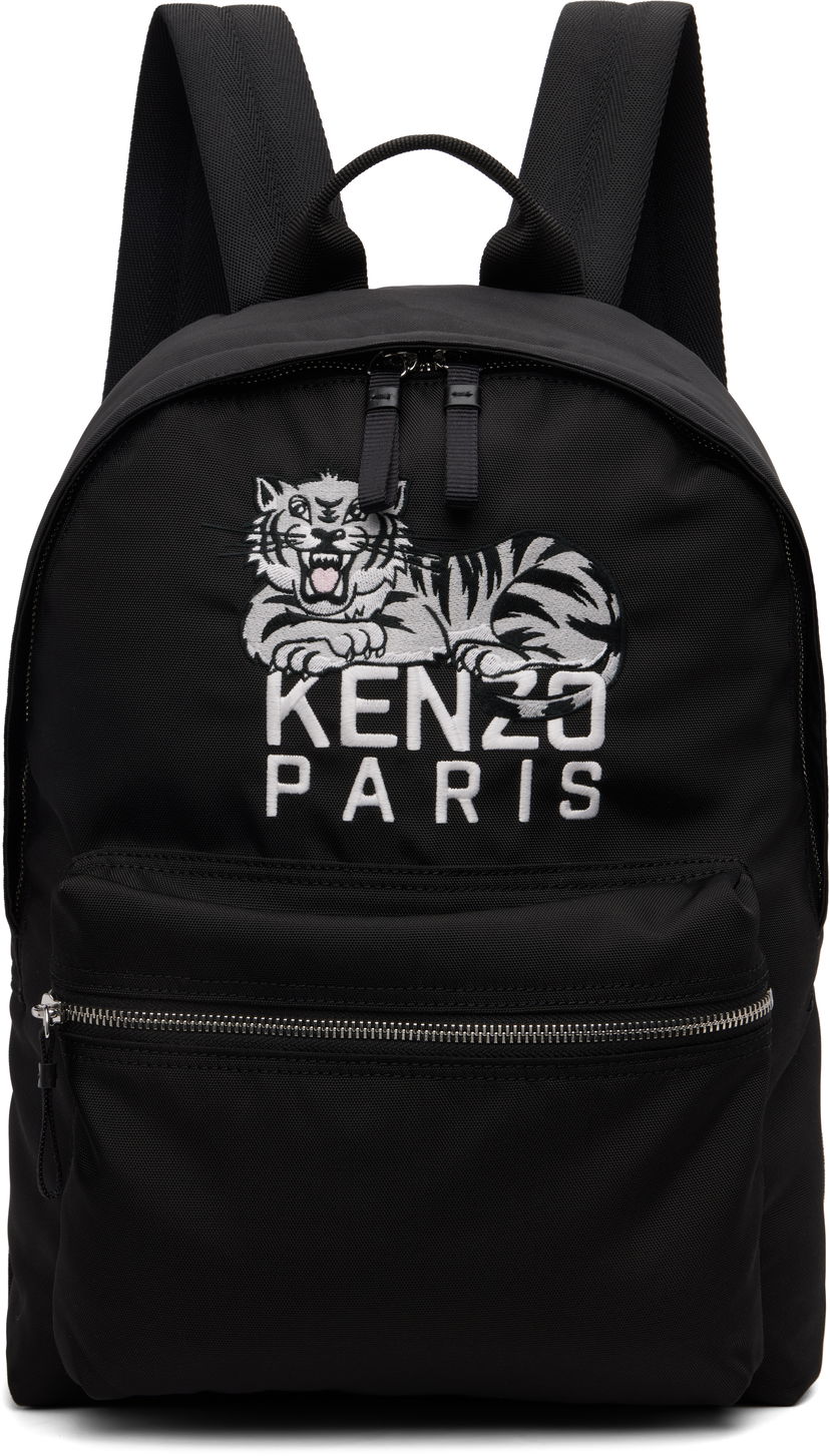 Reppu KENZO Kenzo 'KENZO Happyer Tiger' Backpack Musta | FF65SA613F29