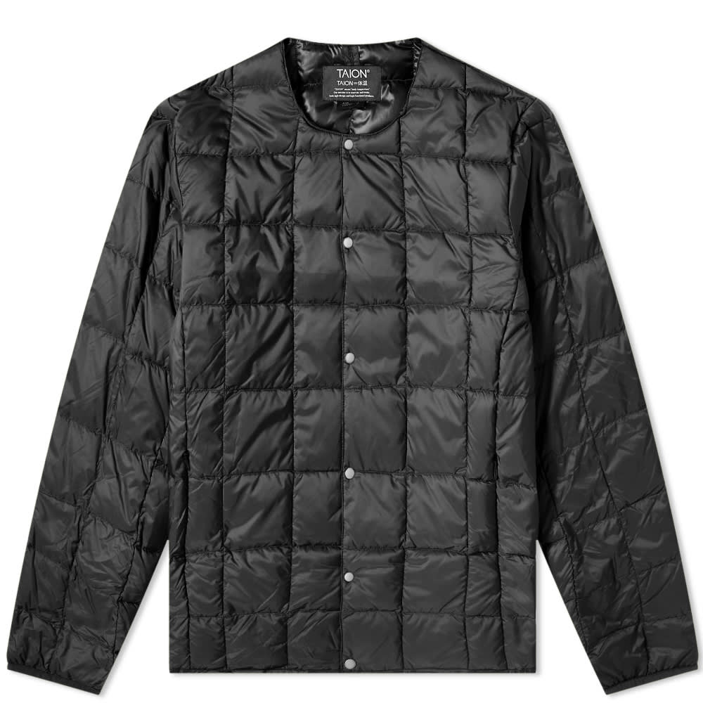 Takki TAION Crew Neck Down Jacket Musta | TAION-104-BLK, 0