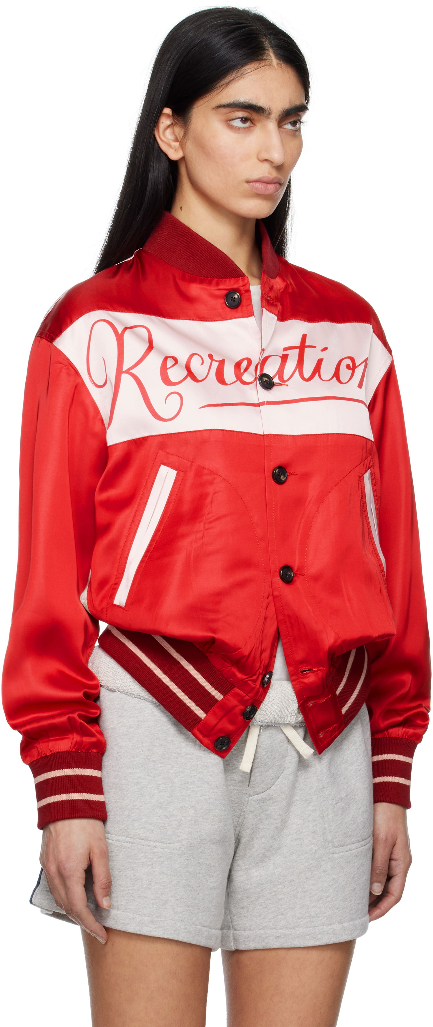 Bomber-takki Bode Bode Postcard Rally Jacket Punainen | MRS25JA021, 1