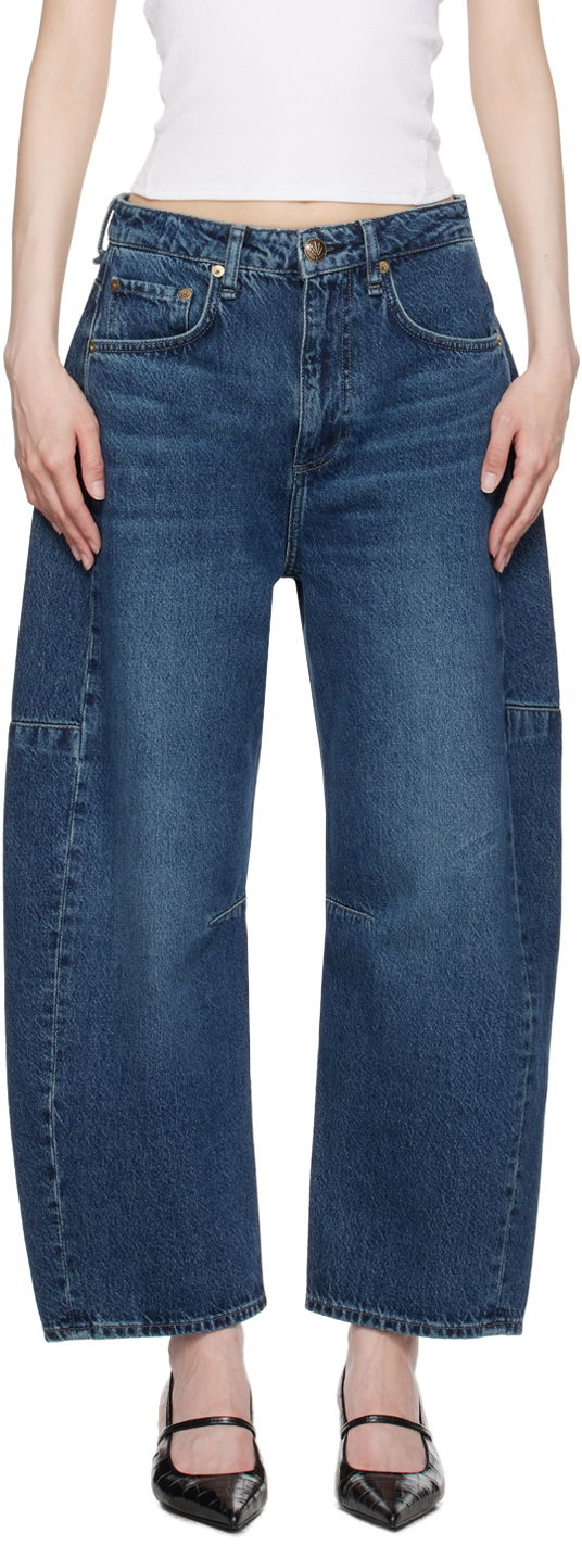 Jeans rag & bone Barrel Leg Jeans Sininen | WDD24P2994AZTE