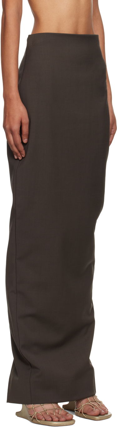 Hame Rick Owens Rick Owens Concordians Dirt Pillar Maxi Skirt Musta | RP02E4344 WST, 4