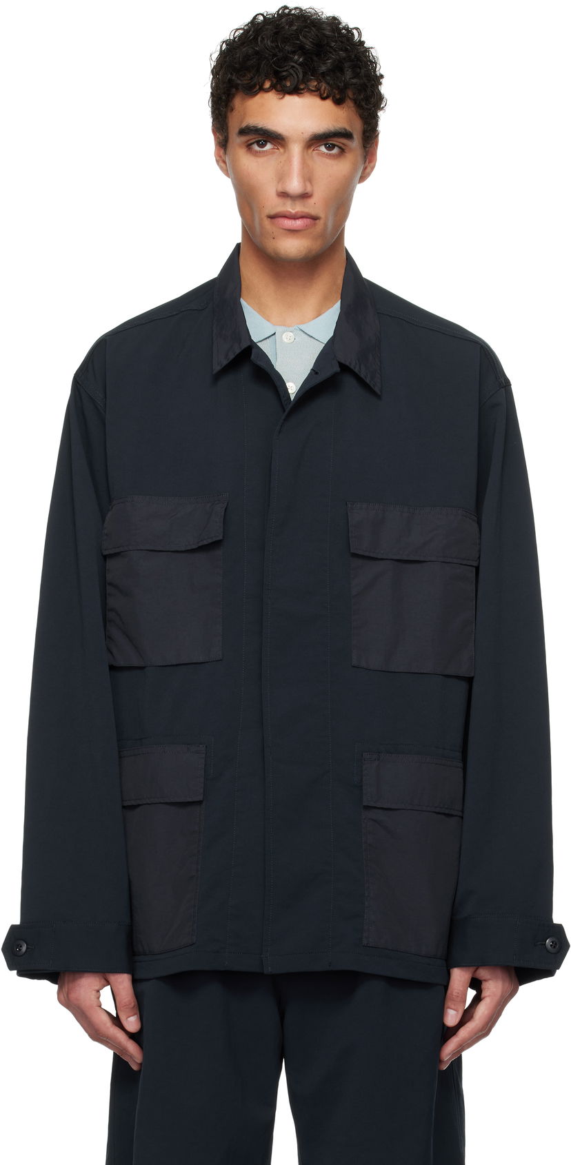 Paita NANAMICA nanamica ALPHADRY Utility Jacket Tummansininen | S25SA048U