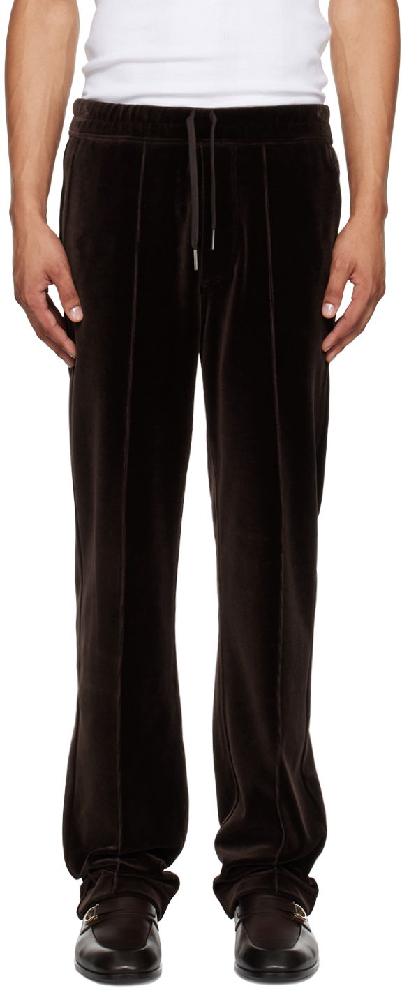 Verryttelyhousut Tom Ford Brown Pinched Seam Sweatpants Ruskea | JAL016-JMC009S23