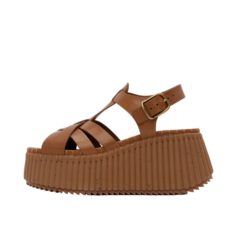 Tennarit ja kengät CHLOÉ Nama Wedge Sandals Ruskea | CHC24A05DNC