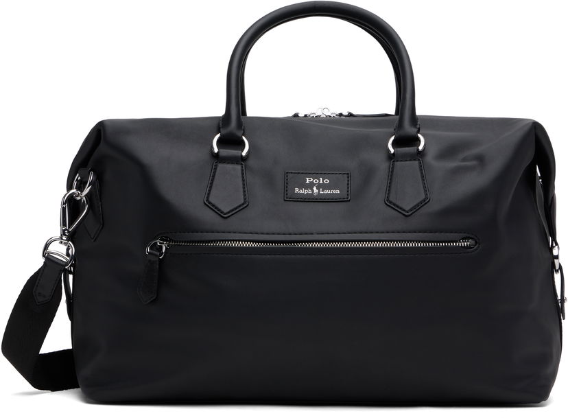 Matkalaukku Polo by Ralph Lauren Ralph Lauren Smooth Leather Large Duffle Bag Musta | 405962455001
