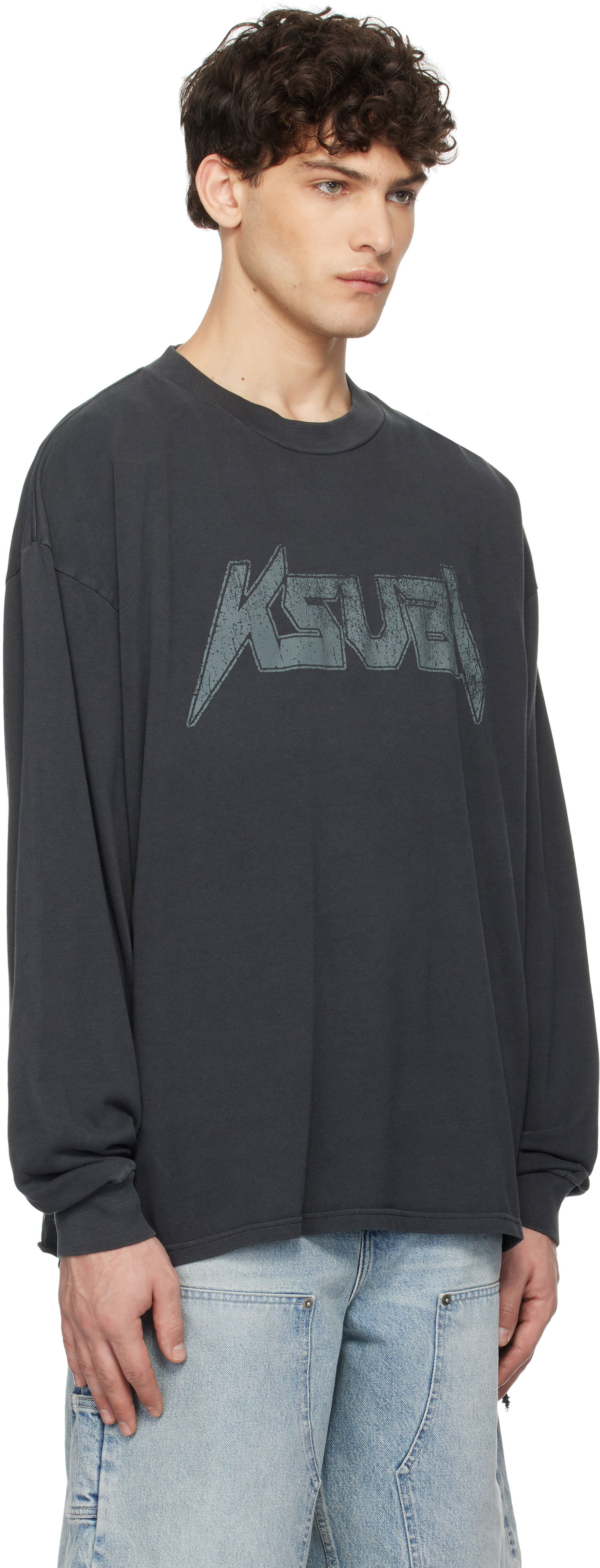 T-paita Ksubi Ksubi Electric Ekcess Long Sleeve T-Shirt Harmaa | MPS25TE046, 1