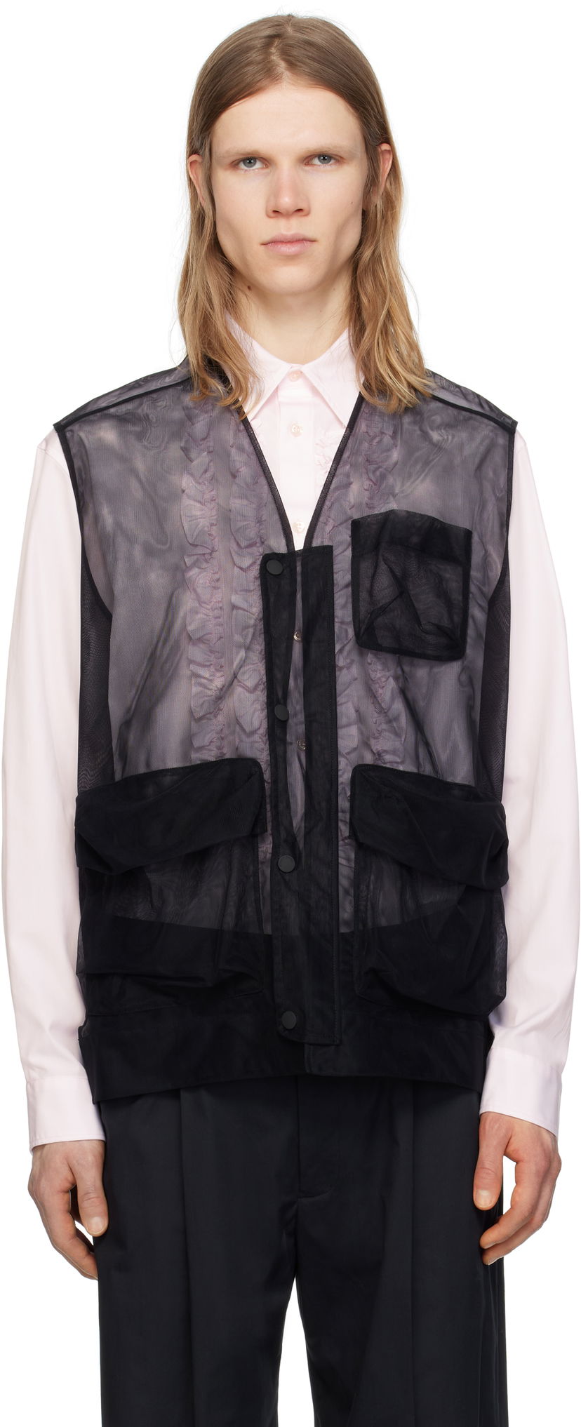 Liivi Simone Rocha Simone Rocha Multi Pocket Utility Vest Musta | 5347D 0069